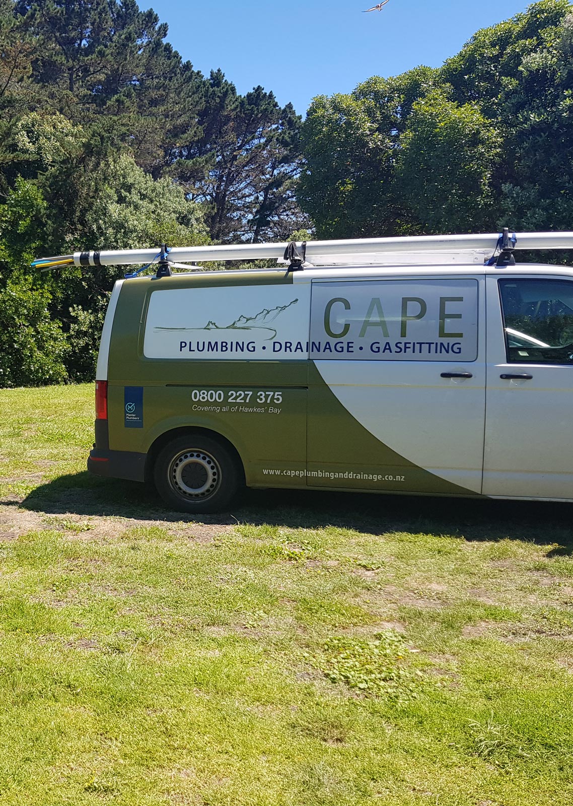 Cape Plumbing Drainage and Gas Fitting van